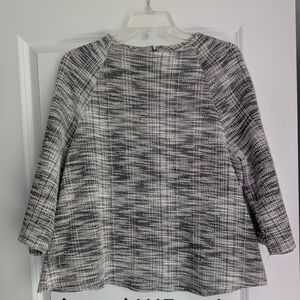 W5 Monochrome Textured Blouse